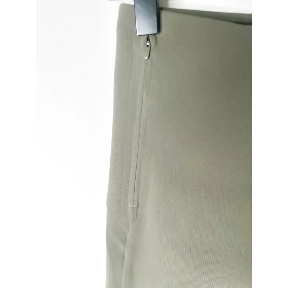 NWT Lululemon Smooth Fit Cropped Pants Size 0 Olive Green High Rise Athleisure